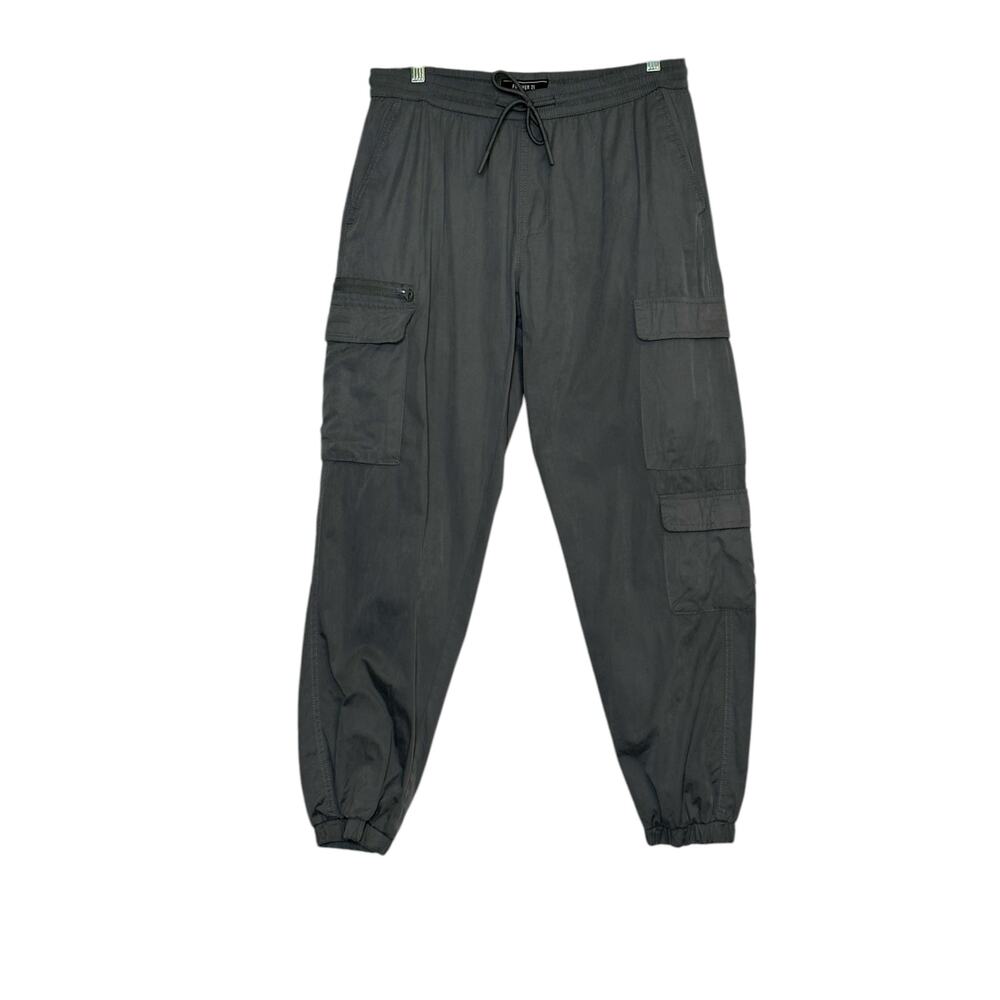 FOREVER 21 gray cargo casual pull on pants size Large